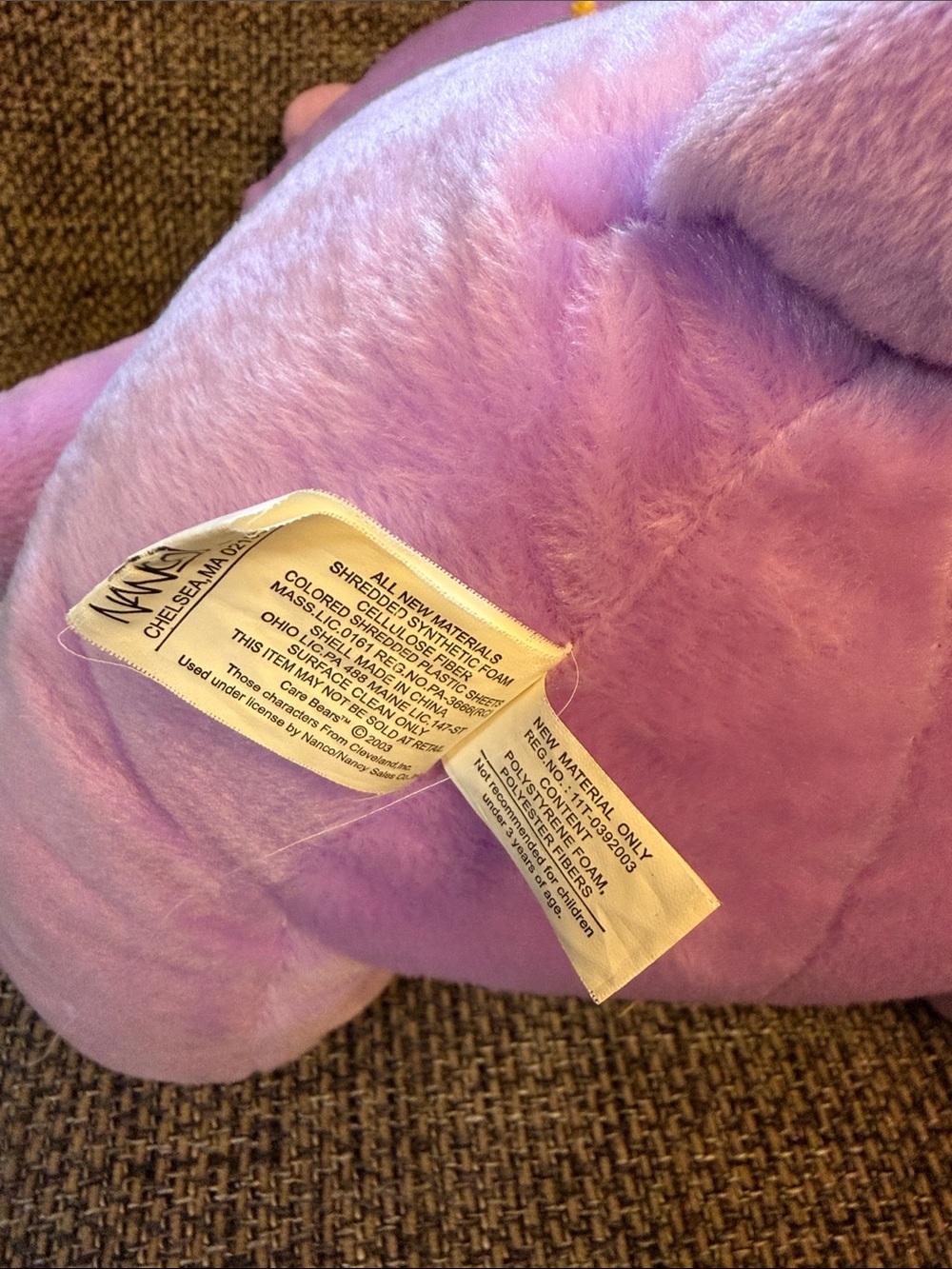 Care Bears Share Bear 2003 Plush 16” - Picture 8 of 12